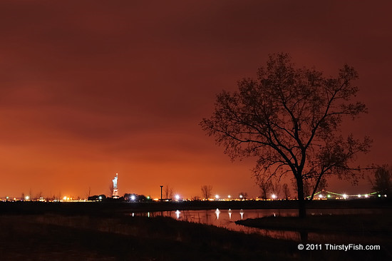 Lady Liberty in the Distance