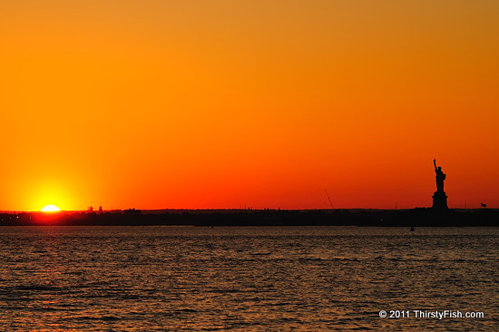 Liberty Enlightening the World at Sunset