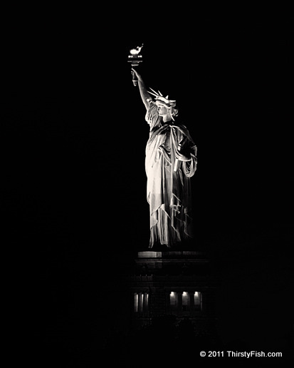 Lady Liberty In The Dark