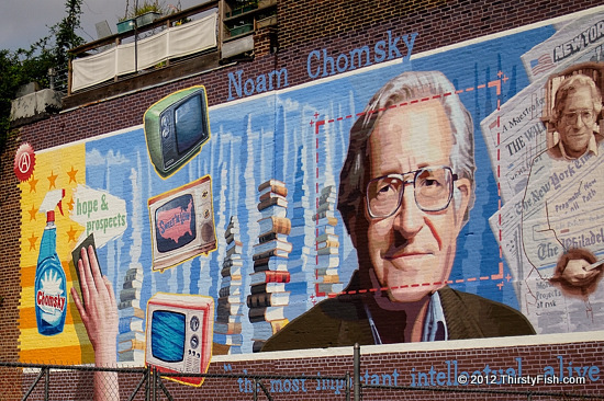 Philadelphia Mural (19th St. and Fairmount Ave.)  - Naom Chomsky