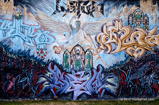 Philadelphia Mural (South St. and S. 13th) - St. Michael the Archangel