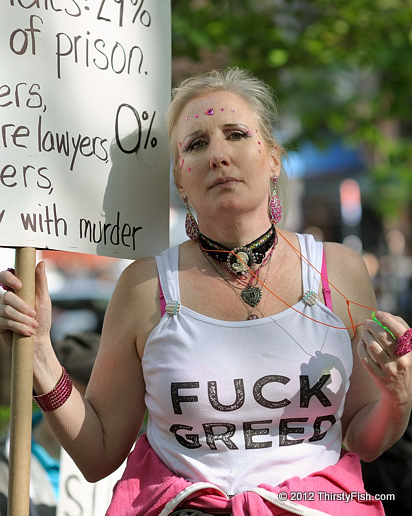 Occupy Wall Street: Fuck Greed!