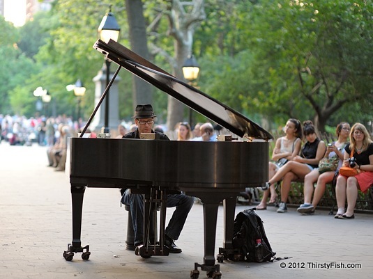 Baby Grand Piano at Washington Square Park