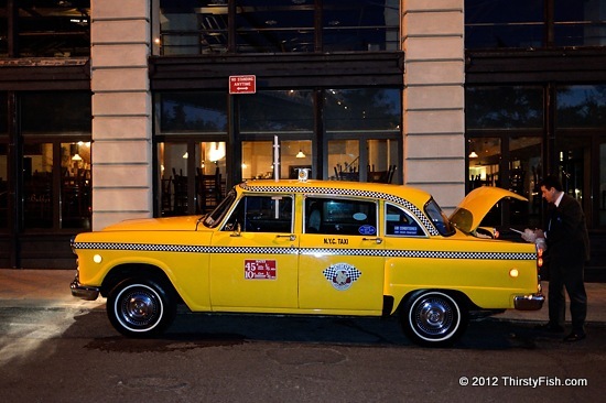Checker Cab Wedding