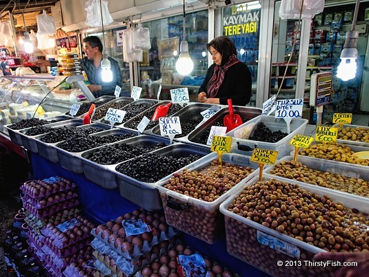 Olive Stand at Local Bolu Bazaar