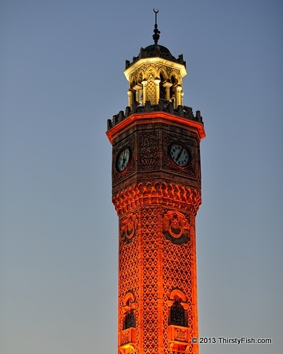 Izmir Clock Tower at Night