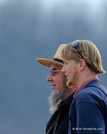 Father and Son Geese-Watchers