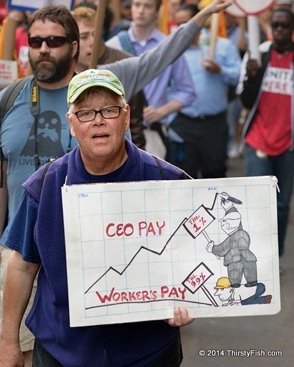 Occupy May Day 2013: CEO Pay vs Worker's Pay